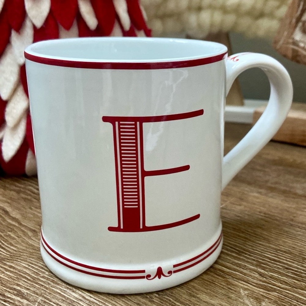 Sur La Table Monogram E Mug
